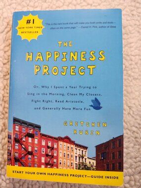 🎁5/$25 The Happiness Project Gretchen Rubin Paperback 2011 Harper Self-Help